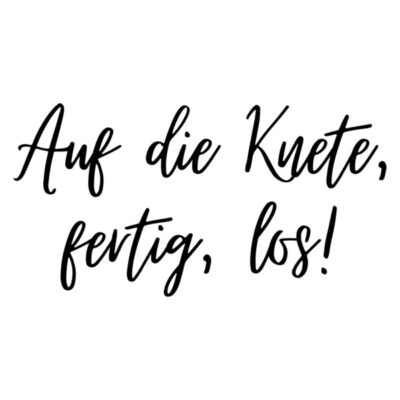 Auf die Knete, fertig, los!